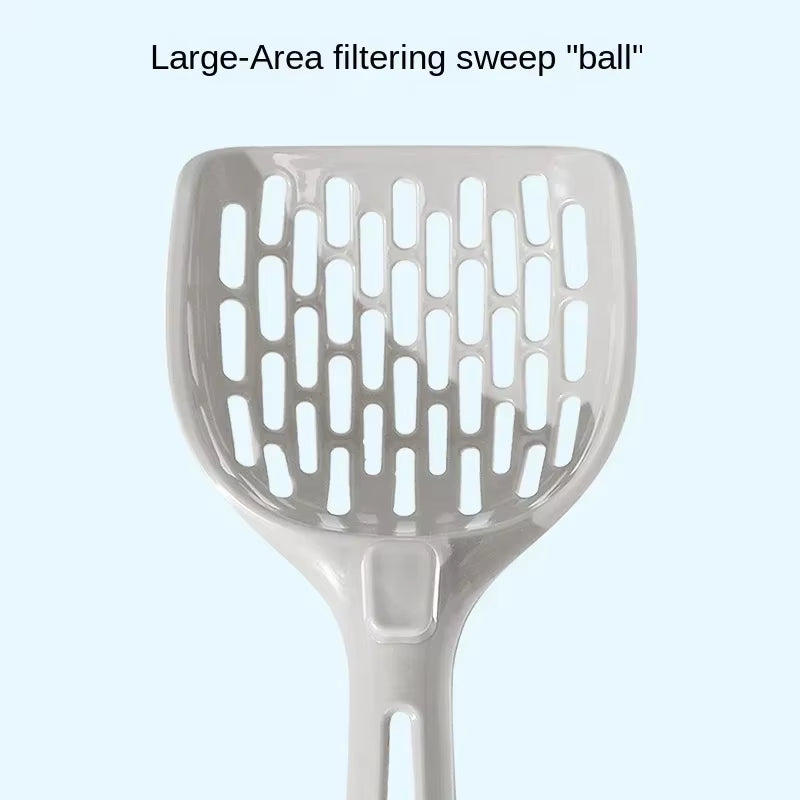 Cat Litter Scoop Plastic Cat Litter Shovel with Base Self Cleaning Cat Litter Box Shovel Kitten Toilet Clean Tools Cat Supplies