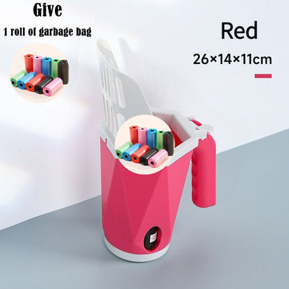 2-in-1 Integrated Cat Litter Scooper with Built-in Waste Bag Dispenser