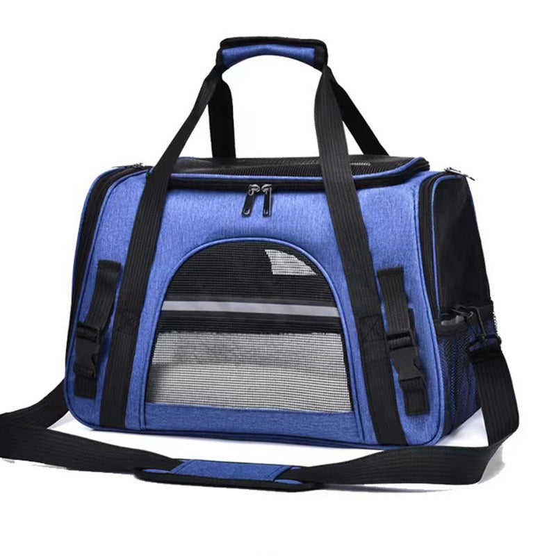 Premium Breathable Pet Travel Carrier – Foldable & Expandable Soft-Sided Bag for Cats & Small Dogs