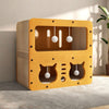 2-Tier Deluxe Cardboard Cat House & Scratching Villa – The Ultimate Eco-Friendly Play Tower