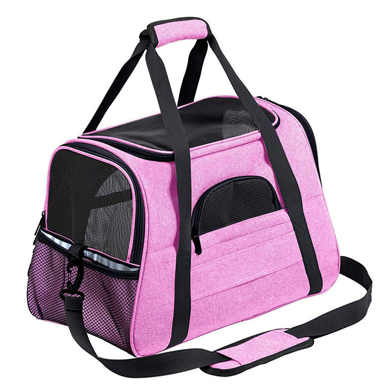 Premium Breathable Pet Travel Carrier – Foldable & Expandable Soft-Sided Bag for Cats & Small Dogs