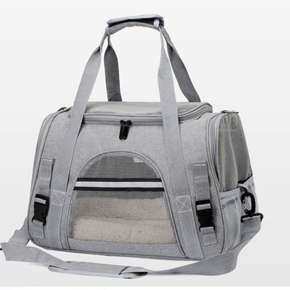 Premium Breathable Pet Travel Carrier – Foldable & Expandable Soft-Sided Bag for Cats & Small Dogs