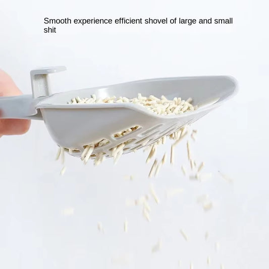 Cat Litter Scoop Plastic Cat Litter Shovel with Base Self Cleaning Cat Litter Box Shovel Kitten Toilet Clean Tools Cat Supplies