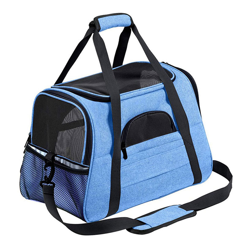 Premium Breathable Pet Travel Carrier – Foldable & Expandable Soft-Sided Bag for Cats & Small Dogs