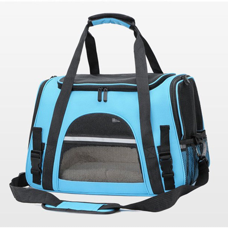 Premium Breathable Pet Travel Carrier – Foldable & Expandable Soft-Sided Bag for Cats & Small Dogs