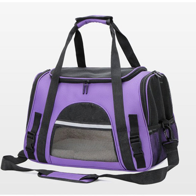 Premium Breathable Pet Travel Carrier – Foldable & Expandable Soft-Sided Bag for Cats & Small Dogs