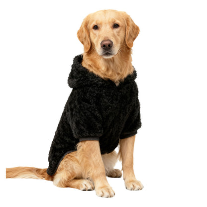 Warm Winter Dog Hoodie – Fleece-Lined Outdoor Coat for Golden Retrievers, Labradors & Large Breeds