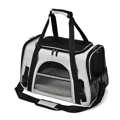 Premium Breathable Pet Travel Carrier – Foldable & Expandable Soft-Sided Bag for Cats & Small Dogs