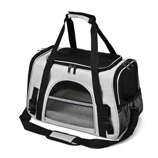 Premium Breathable Pet Travel Carrier – Foldable & Expandable Soft-Sided Bag for Cats & Small Dogs