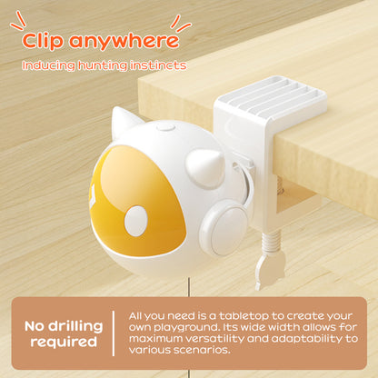 Automatic Interactive Cat Toy Ball – Electric Self-Rotating & Jumping Teaser with Hairball Support
