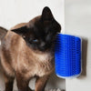 Hands-Free Cat Self-Groomer & Corner Massage Brush – With Premium Catnip & Easy Wall Mount