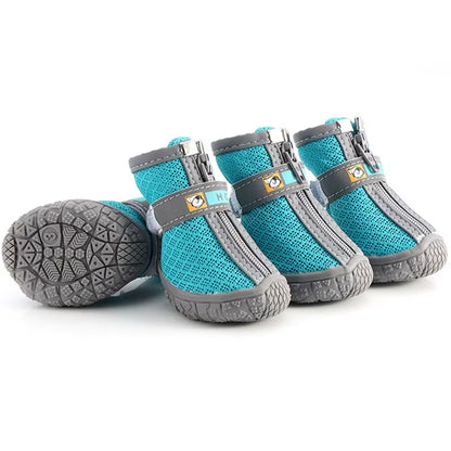 Dog Shoes Non-Slip Soles Thick Plush Protection Paw Pet Shoes Warm for Dog Non-Slip Dog Shoes Breathable Climbing Pets Booties